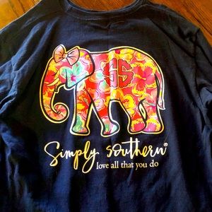 Simply Southern Girls Youth Bundle of 4 Large size shirts. Pay 1 price 4 shirts!